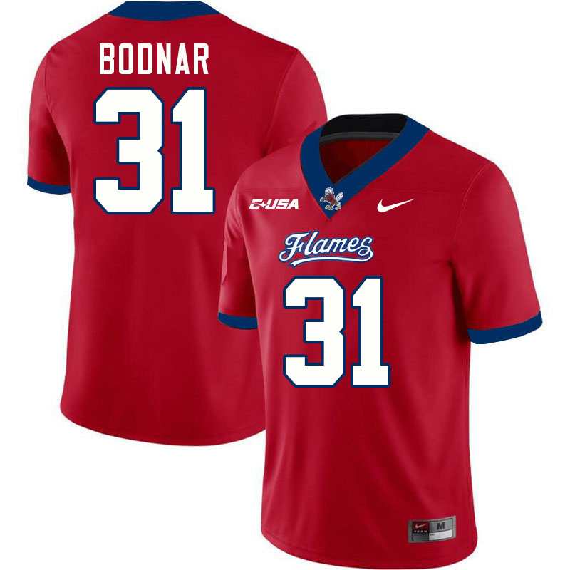 Liberty Flames #31 Christian Bodnar College Football Jerseys Stitched-Red